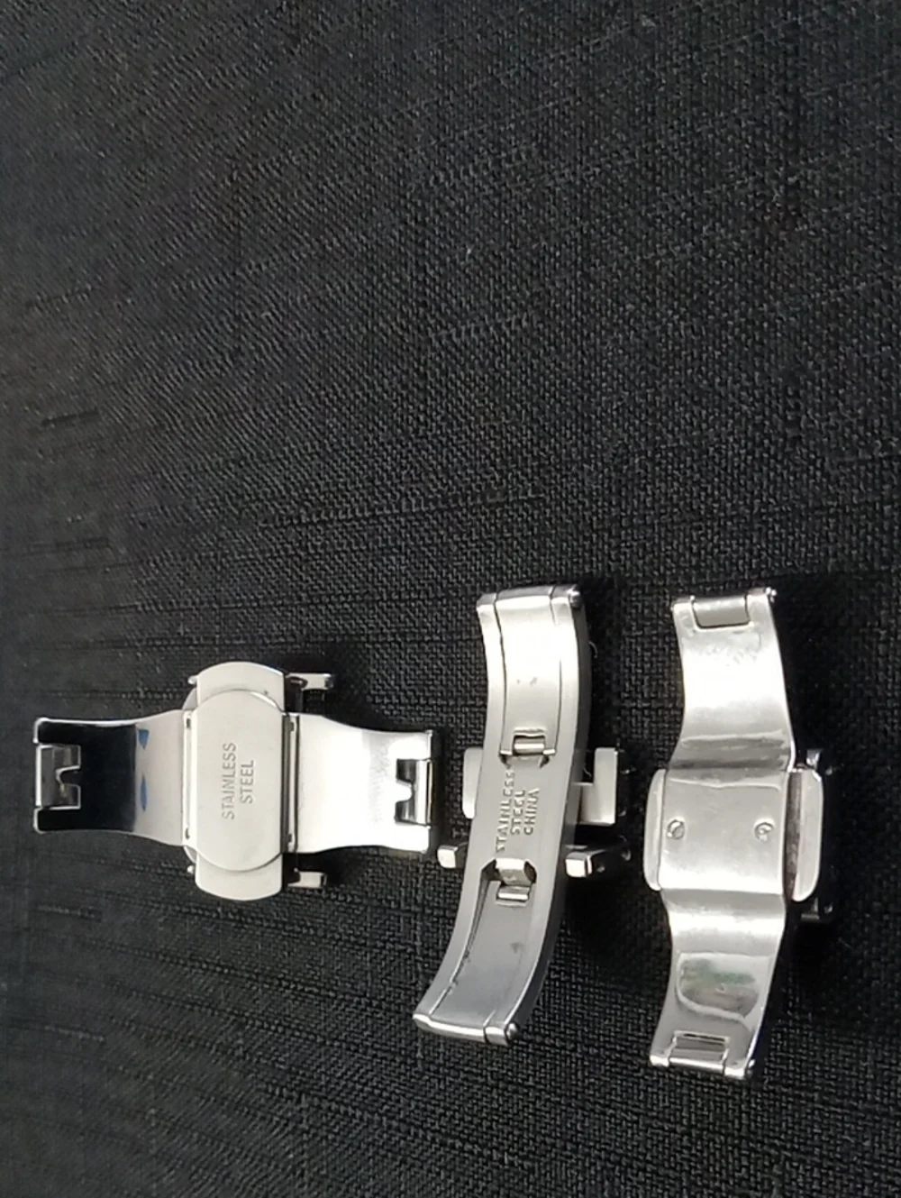 Parnis Stainless Steel Watch Band Deployment Clasp Bundle